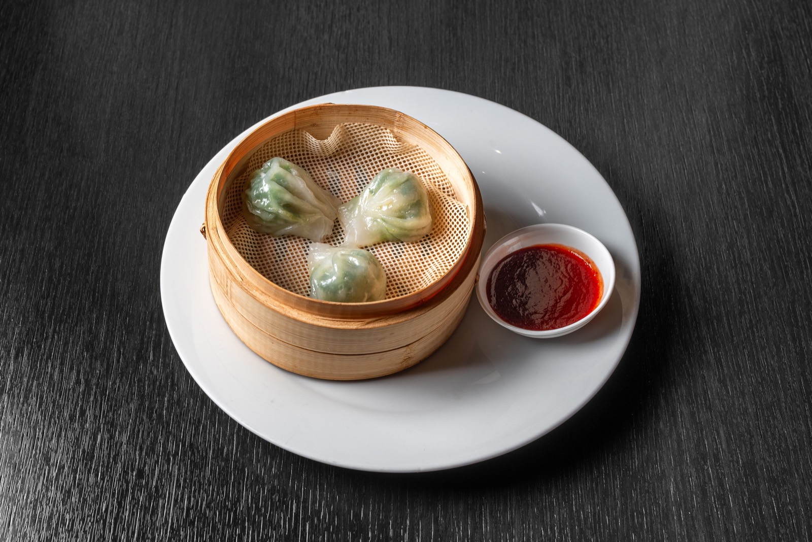 Dumplings mit Bärlauch und Garnelen